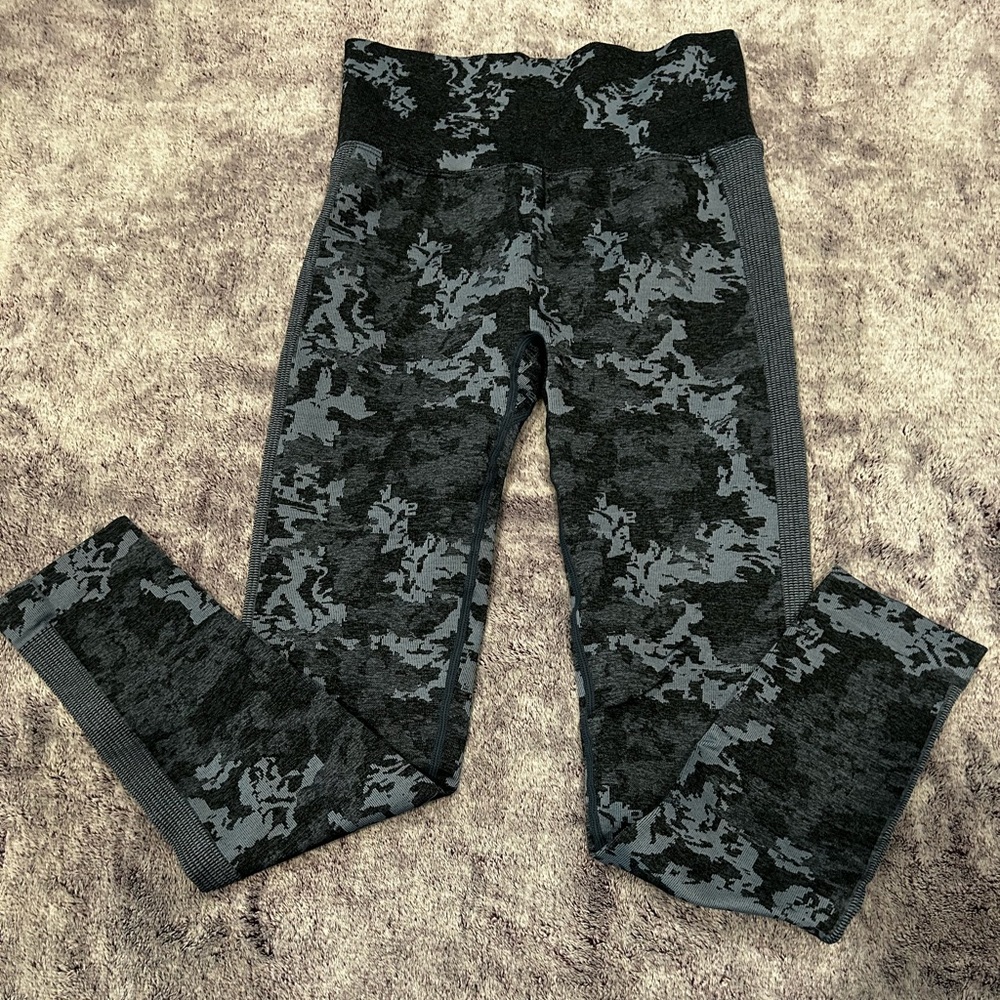 Navy Blue Camo Leggings